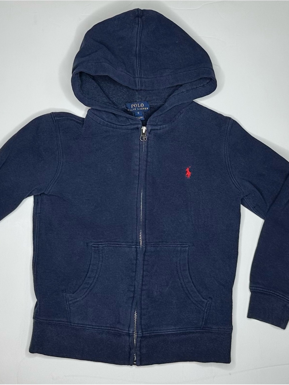 Polo by Ralph Lauren Navy Hoodie with Red Pony